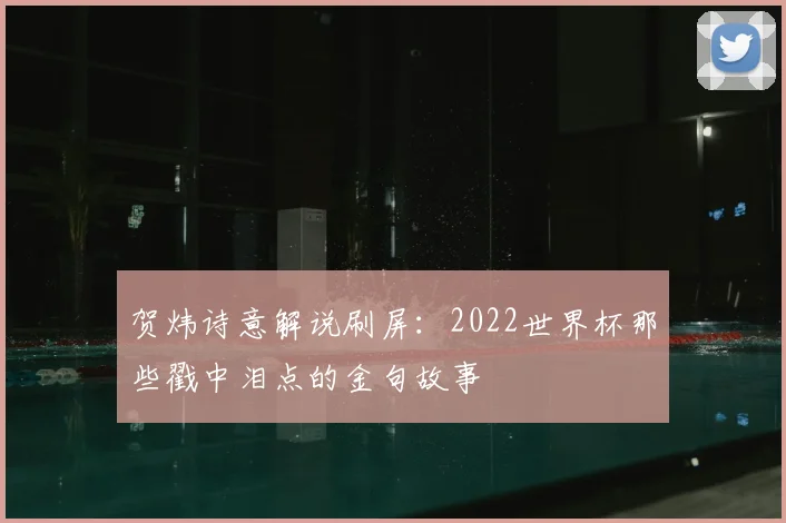 贺炜诗意解说刷屏：2022世界杯那些戳中泪点的金句故事